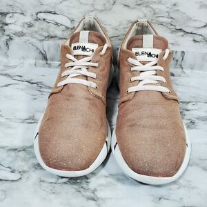Elena Iachi Calu Shimmer Sneaker Women 40 US 9.5 Rose Gold Glitter Holographic‎